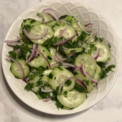 Refreshing Cucumber Parsley Salad