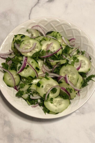 Refreshing Cucumber Parsley Salad